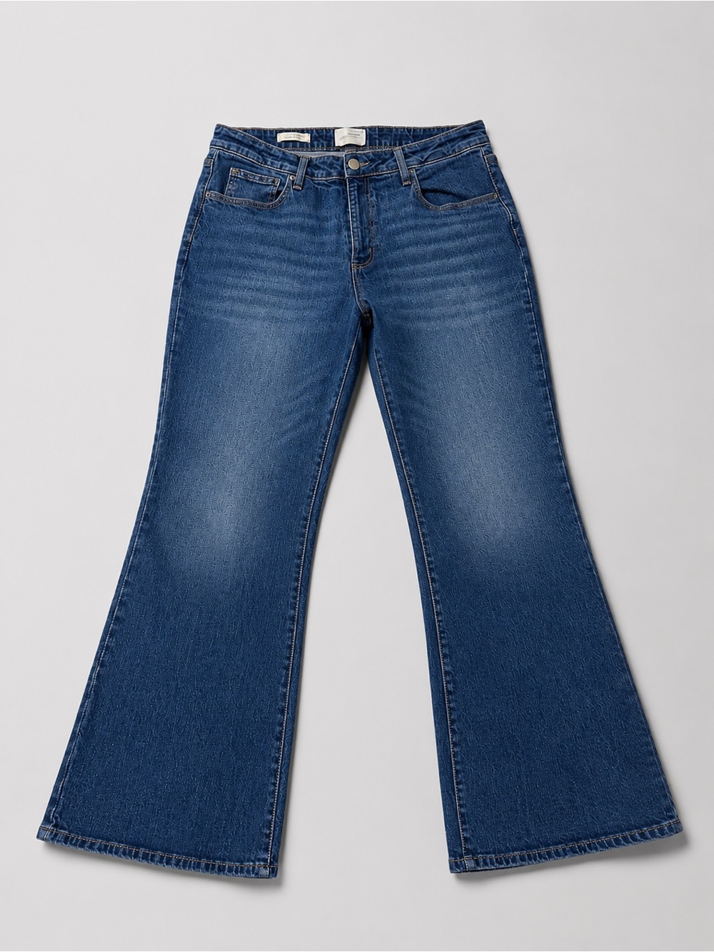 Universal Thread Women's Wide-Leg Flare Jeans in Blue Denim
